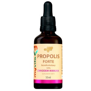 Propolis Forte bezalkoholowy z miodem Manuka 